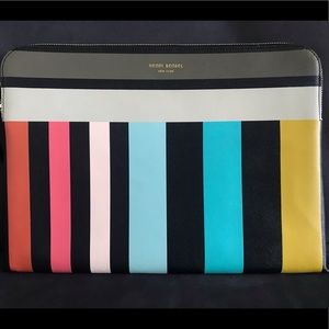 Henri Bendel New York Leather Laptop Case